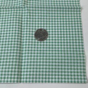 1/2 Yd  Quilting Cut Fabric Green Gingham Check